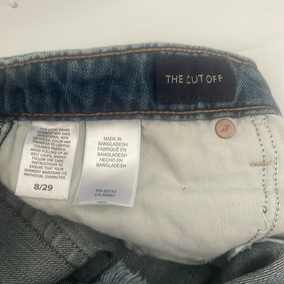 👖 Lucky Brand Cut-Off Denim Shorts – Women’s Size 8/29 👖 - Picture 8 of 12